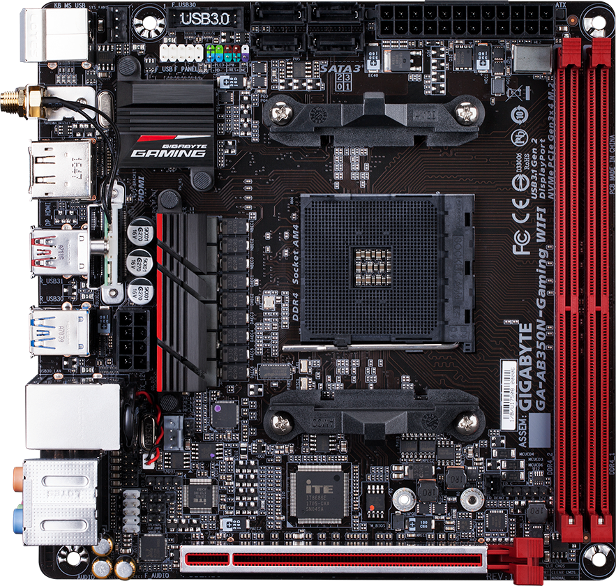 Gigabyte GAAB350NGaming WIFI Motherboard Specifications On